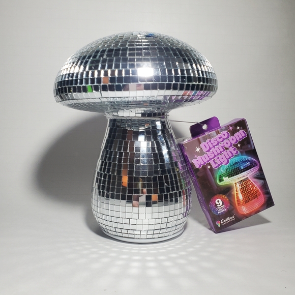 Brilliant Innovations Other - Rechargeable Disco Mushroom Lamp with 9 Color Light Modes Novelty